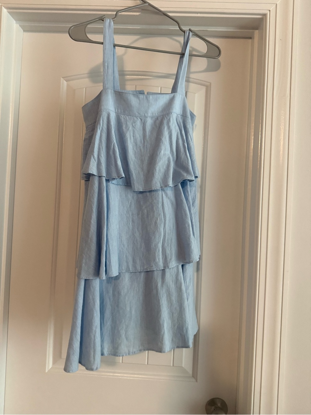 bp Light Blue Layered High-Low Sundress
